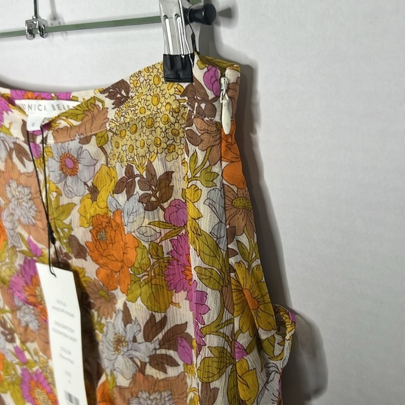 NWT VERONICA BEARD Silk Garden
Floral Eleonora Midi Skirt Stone Multi Size 0 - Picture 6 of 9
